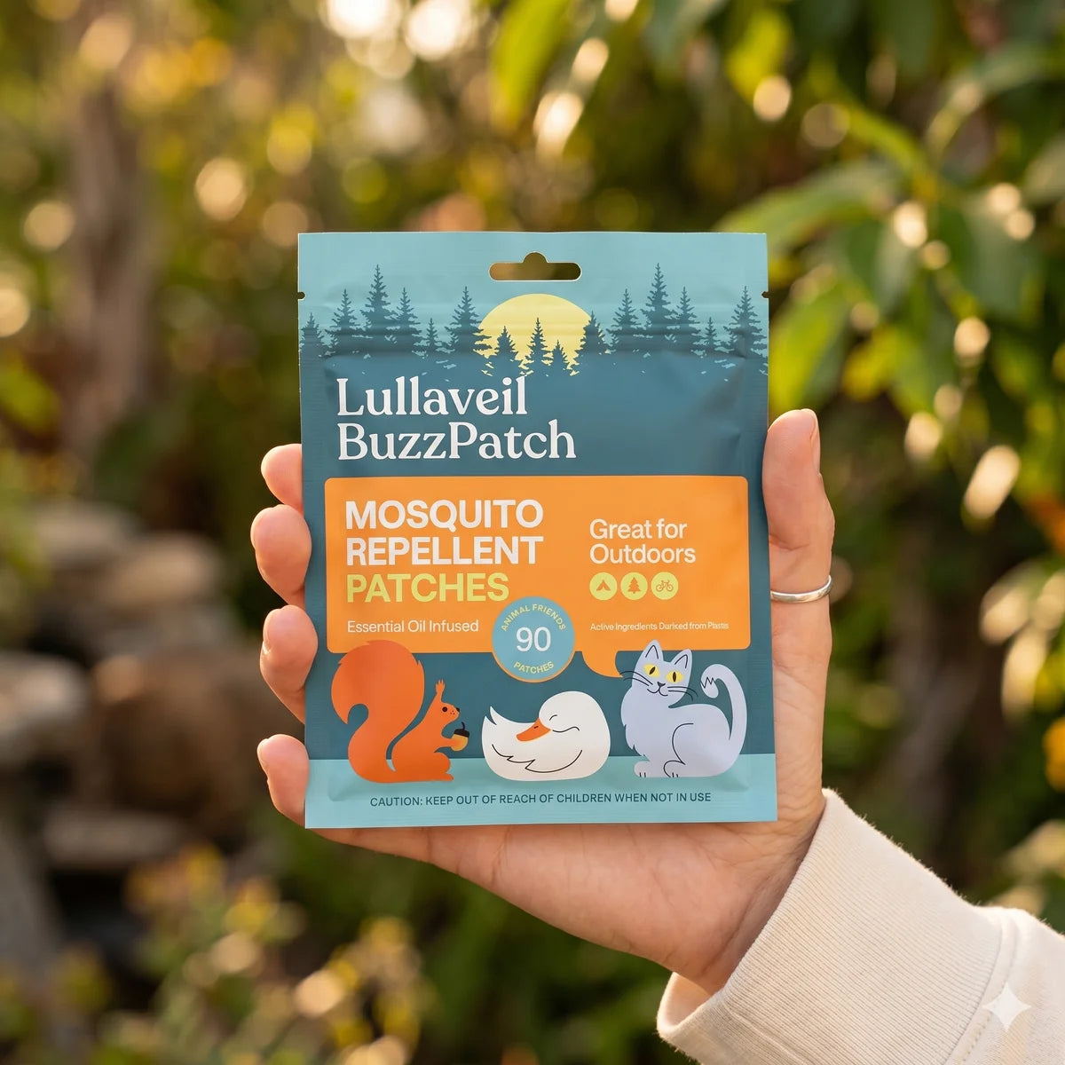 Lullaveil BuzzPatch — Stickere parfumate anti-tantari